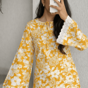 Trendy Bell Sleeve Dori Kurti |